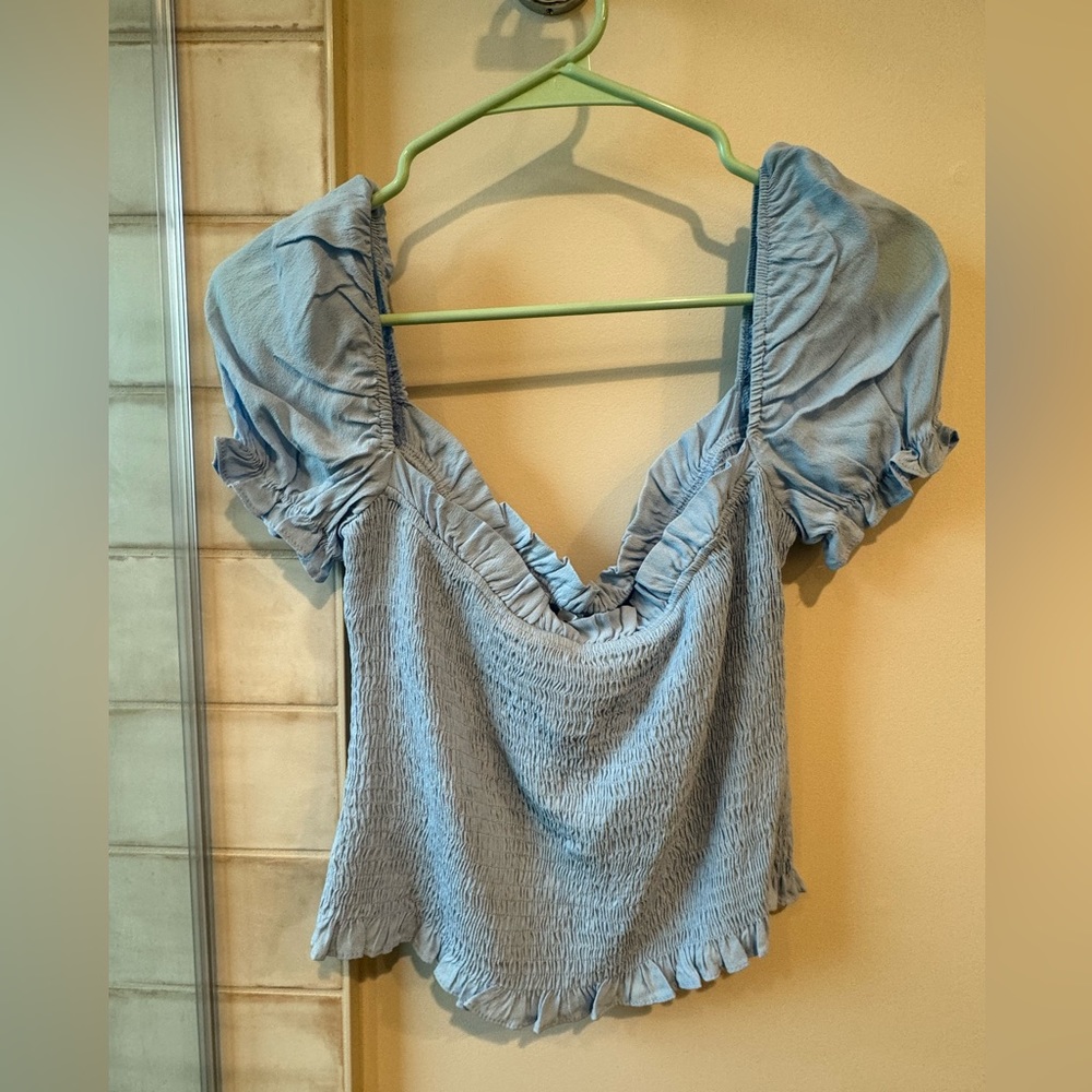 Superdown Top in Baby Blue